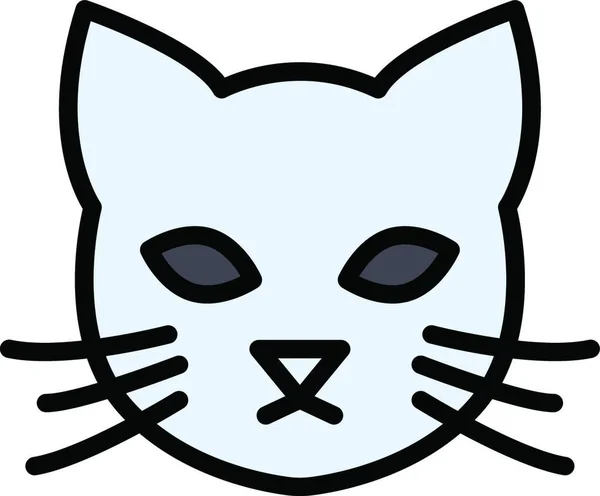 Кошка Простая Векторная Иллюстрация — стоковый вектор