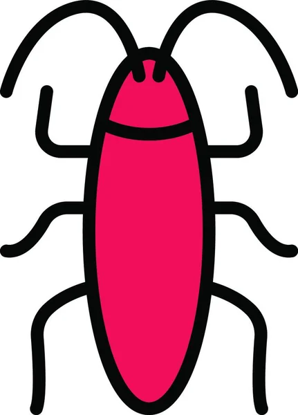 Cucaracha Ilustración Vectorial Simple — Archivo Imágenes Vectoriales