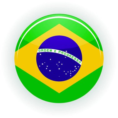 Brezilya simge dairesi, renkli vektör  