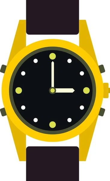 Ícone Relógio Pulso Estilo Plano — Vetor de Stock