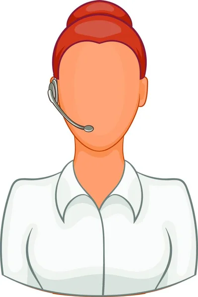 Support Phone Operator Headset Icon — Stock Vector