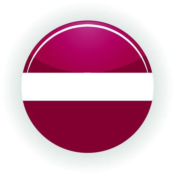 Latvia Icon Circle Colorful Vector — Stock Vector