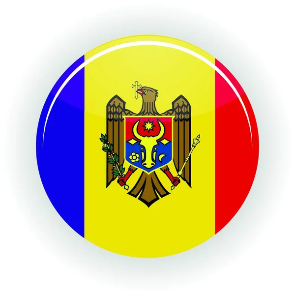 Círculo Ícone Moldávia Ilustração Vetorial — Vetor de Stock