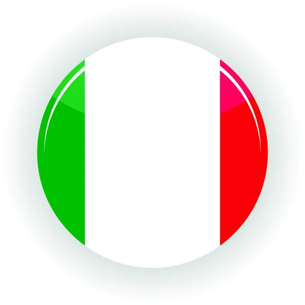 Itália Ícone Círculo Vetor Colorido —  Vetores de Stock