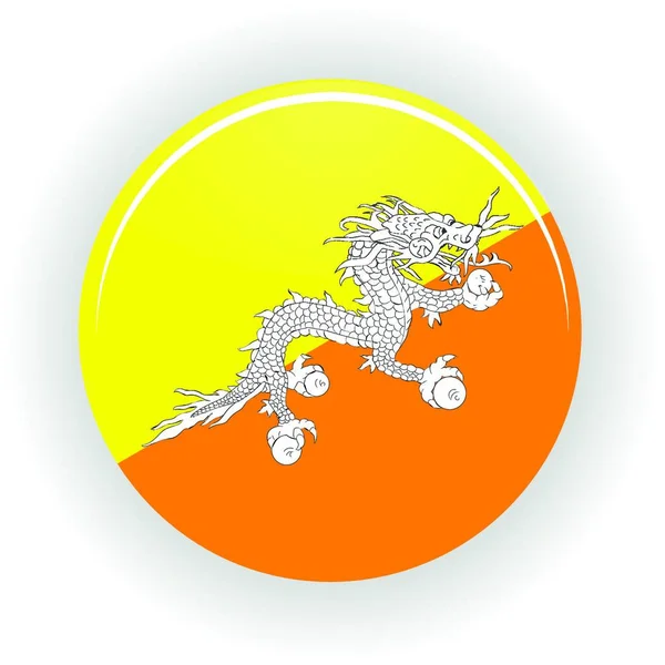 Круг Значков Бутана Красочный Вектор — стоковый вектор