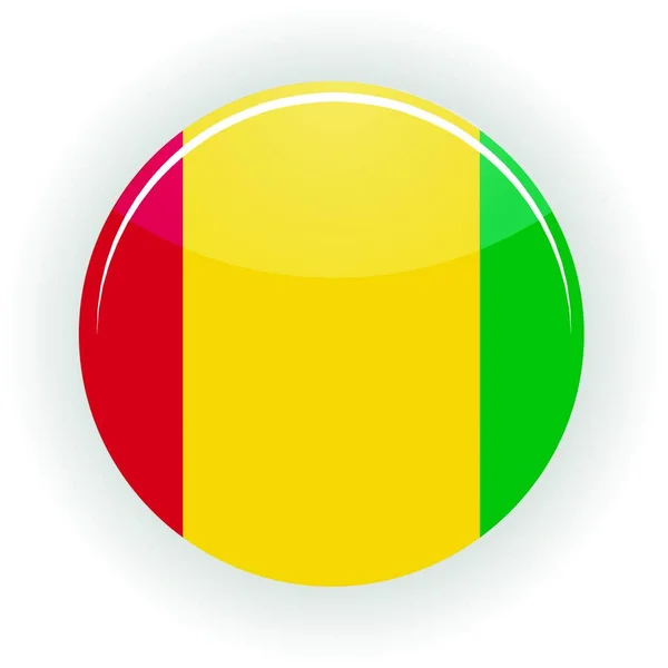 几内亚图标圈 彩色矢量 — 图库矢量图片
