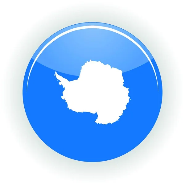 Antarctica Icon Circle Colorful Vector — Stock Vector