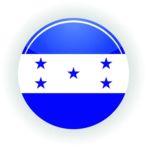 Honduras Ikonenkreis Bunter Vektor — Stockvektor