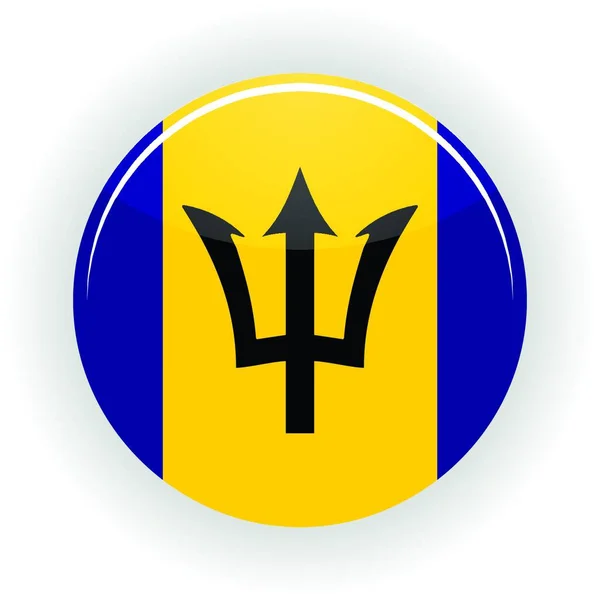 Barbade Icône Cercle Vecteur Coloré — Image vectorielle