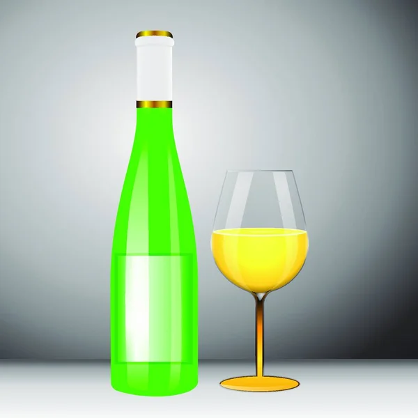 Wino Wektorem Szkła Ilustracja — Wektor stockowy