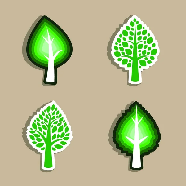 Tree Simple Vector Illustration — Stock Vector