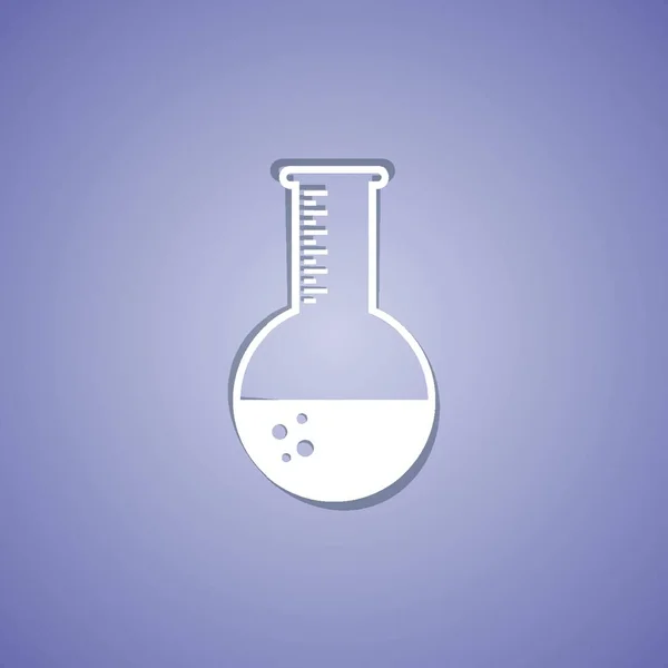 Laboratory Glassware Sketch Web Icon Vector Illustration — 스톡 벡터