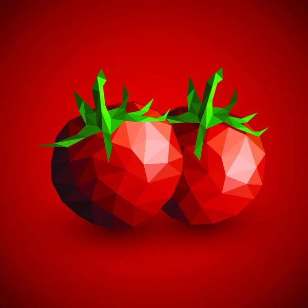 Illustration Vectorielle Tomates Rouges — Image vectorielle