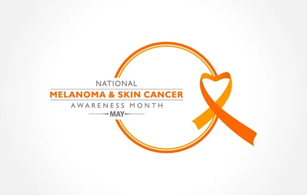Melanoma Skin Cancer Awareness Month Observed May — Vector de stock