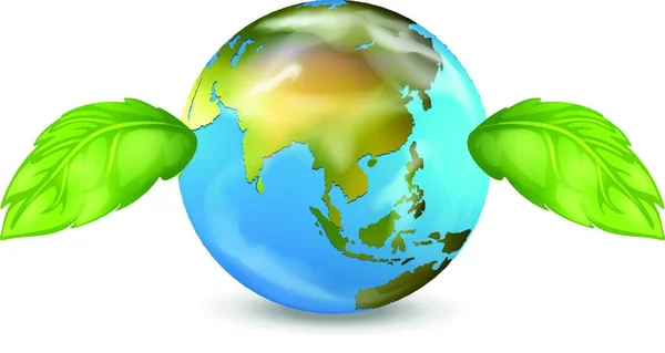 Planète Terre Illustration Vectorielle Graphique — Image vectorielle