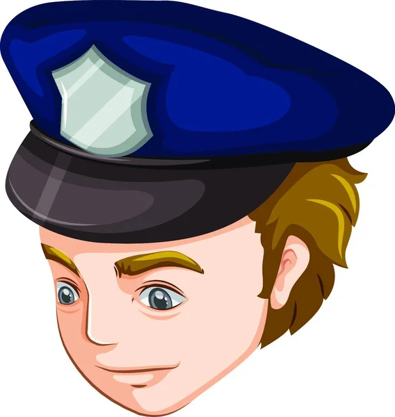 Politieagent Grafische Vectorillustratie — Stockvector
