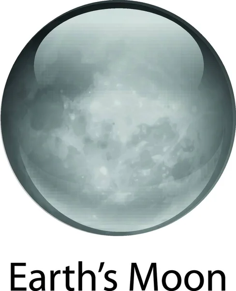 Luna Pământului Ilustrație Grafică Vectorială — Vector de stoc