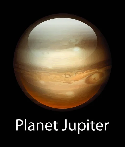 Ilustrace Planety Jupiter — Stockový vektor