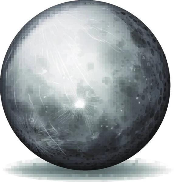 Ilustración Del Planeta Mercurio — Archivo Imágenes Vectoriales