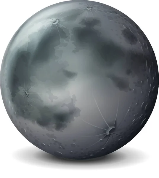 Ilustración Luna Tierra — Archivo Imágenes Vectoriales