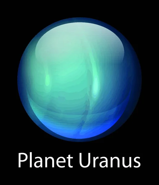 Illustrazione Del Pianeta Urano — Vettoriale Stock