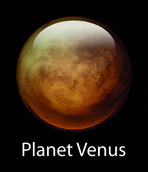 Ilustrace Planety Venuše — Stockový vektor