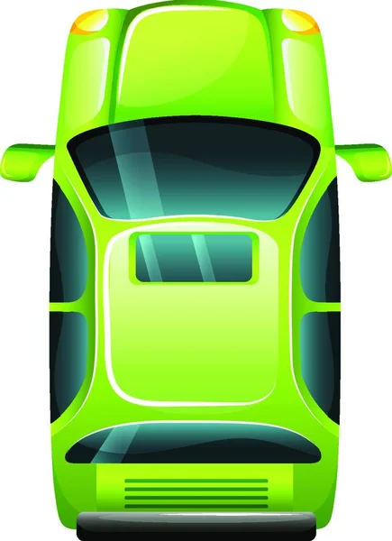 Esimerkki Vihreästä Ajoneuvosta — vektorikuva