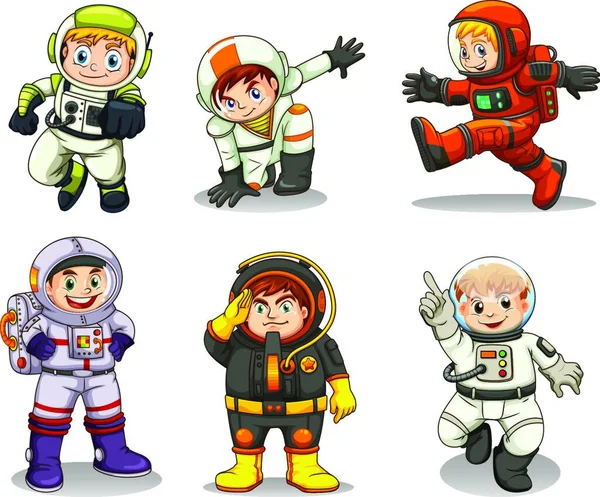 Illustration Young Explorers — Stock Vector