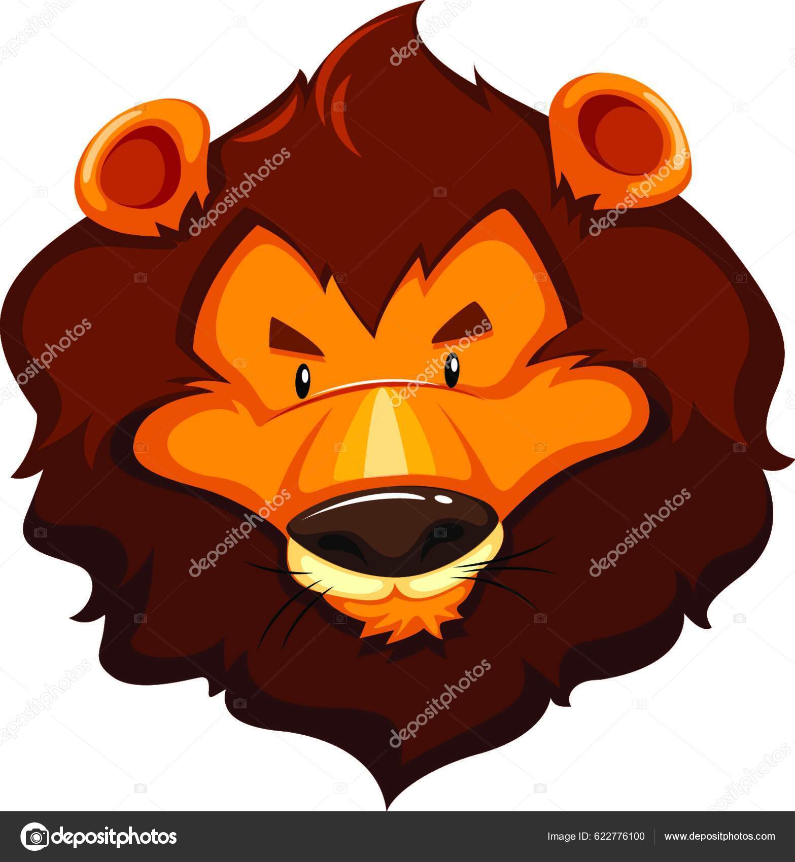 Lion Head Beautiful Vector Illustration Stock Vector by ©YAY_Images