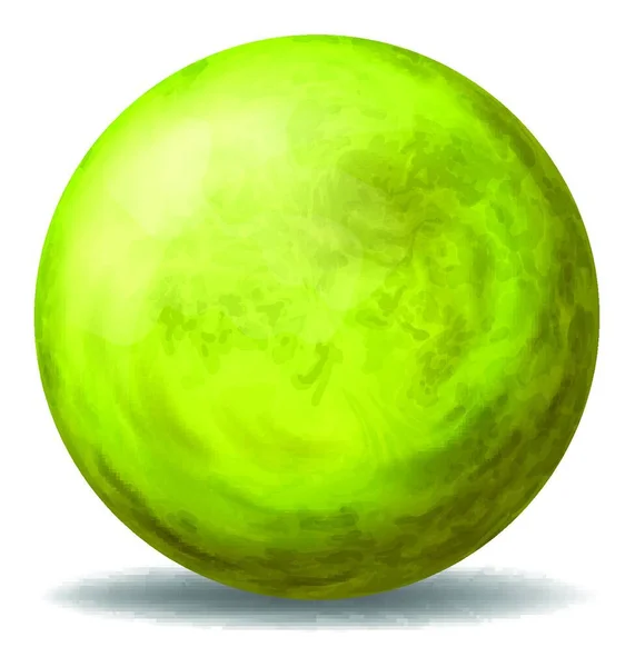 Abbildung Eines Grünen Kugelvektors — Stockvektor