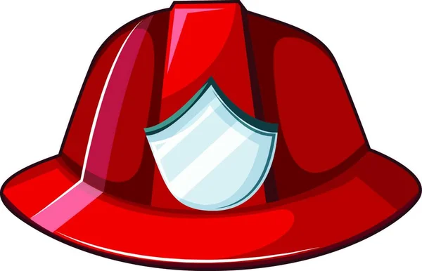 Fire Helmet Web Simple Icon Illustration — Stock Vector