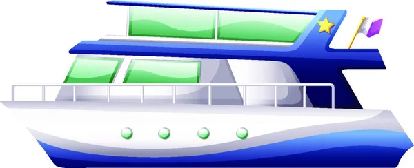 Barca Web Semplice Icona Illustrazione — Vettoriale Stock