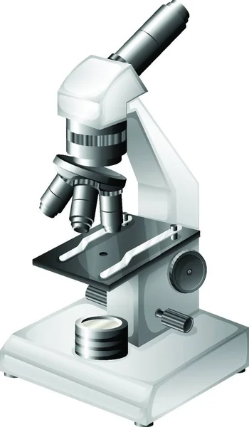 Eine Mikroskopische Instrumentenvektorillustration — Stockvektor