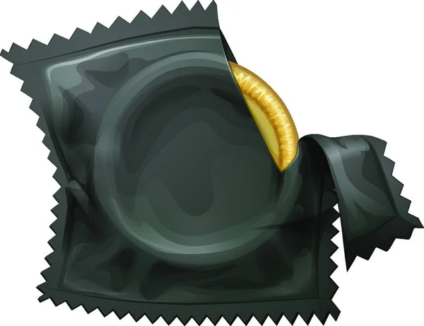 Condom Web Simple Icon Illustration — Stock Vector