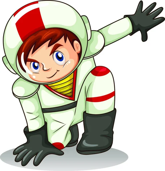Illustration Vectorielle Astronaute Mâle — Image vectorielle