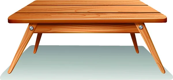 茶色のテーブルアイコンのベクトル図 — ストックベクタ