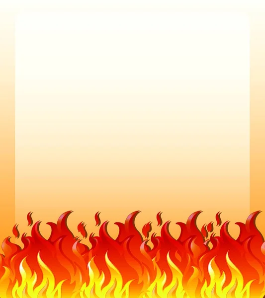 火フレーム カラフルなベクトルイラスト — ストックベクタ