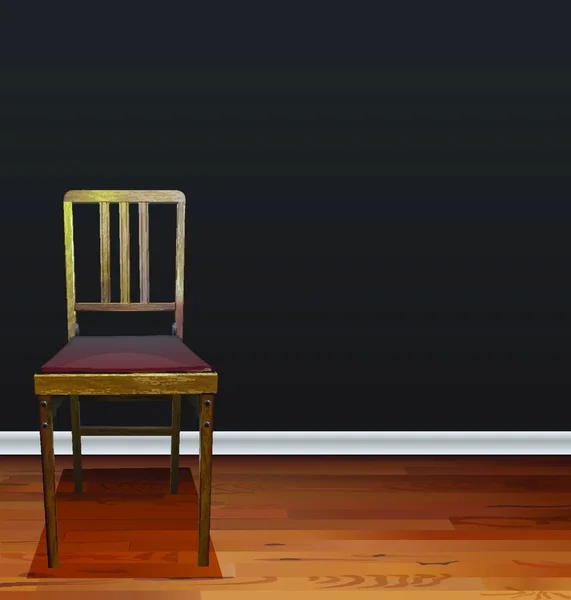 Ein Stuhl Auf Hintergrundvektorillustration — Stockvektor