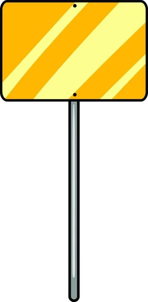 Signo Amarillo Icono Vector Ilustración — Vector de stock