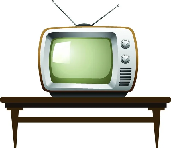 Televisione Icona Web Vettoriale Illustrazione — Vettoriale Stock