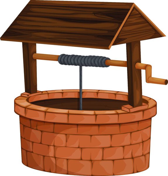 векторная иллюстрация скважины
 