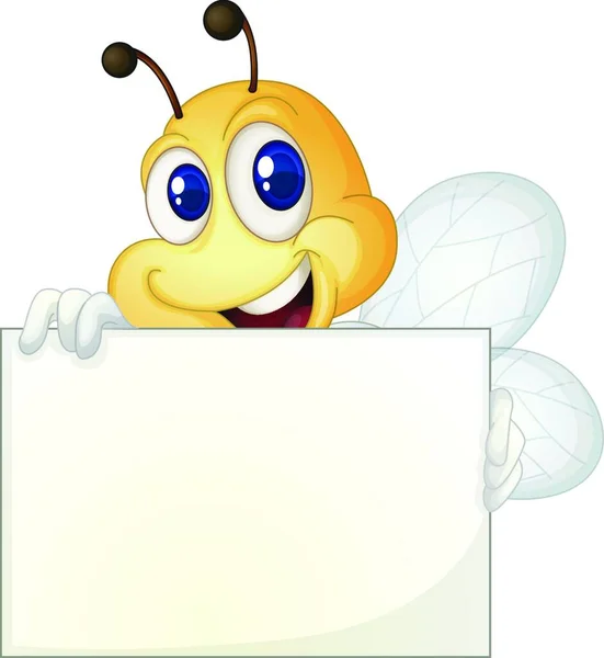 带符号矢量图解的蜜蜂 — 图库矢量图片