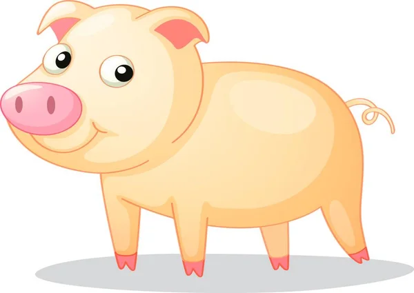Schweinchen Symbol Vektor Illustration — Stockvektor