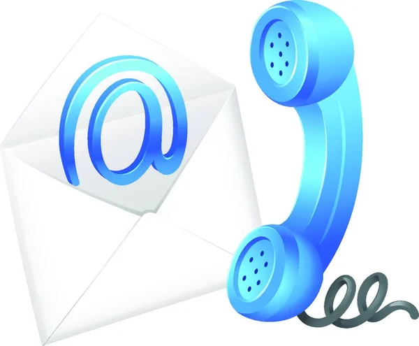 Kontakt Mail Symbol Kolorowy Wektor Ilustracji — Wektor stockowy