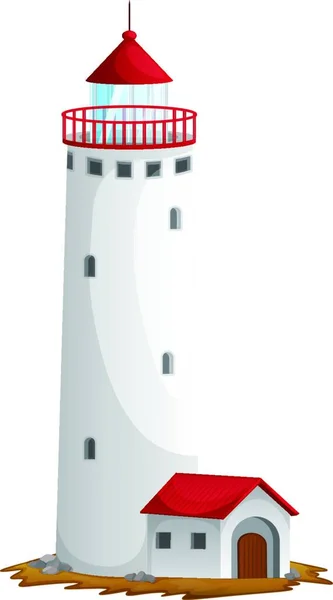 灯台現代ベクターのイラスト — ストックベクタ