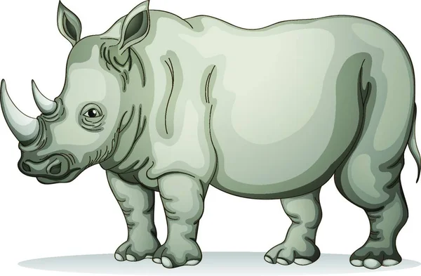 Иллюстрация Носорога — стоковый вектор