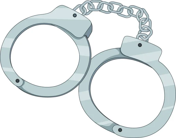 Illustration Handcuffs — Stock Vector