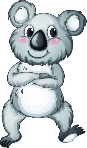 Koala Charakter Vektorové Ilustrace — Stockový vektor