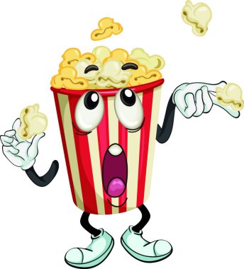 Patlamış mısırın çizimi