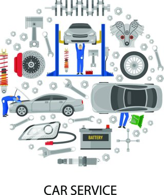 Oto Servis Yuvarlak Tasarım